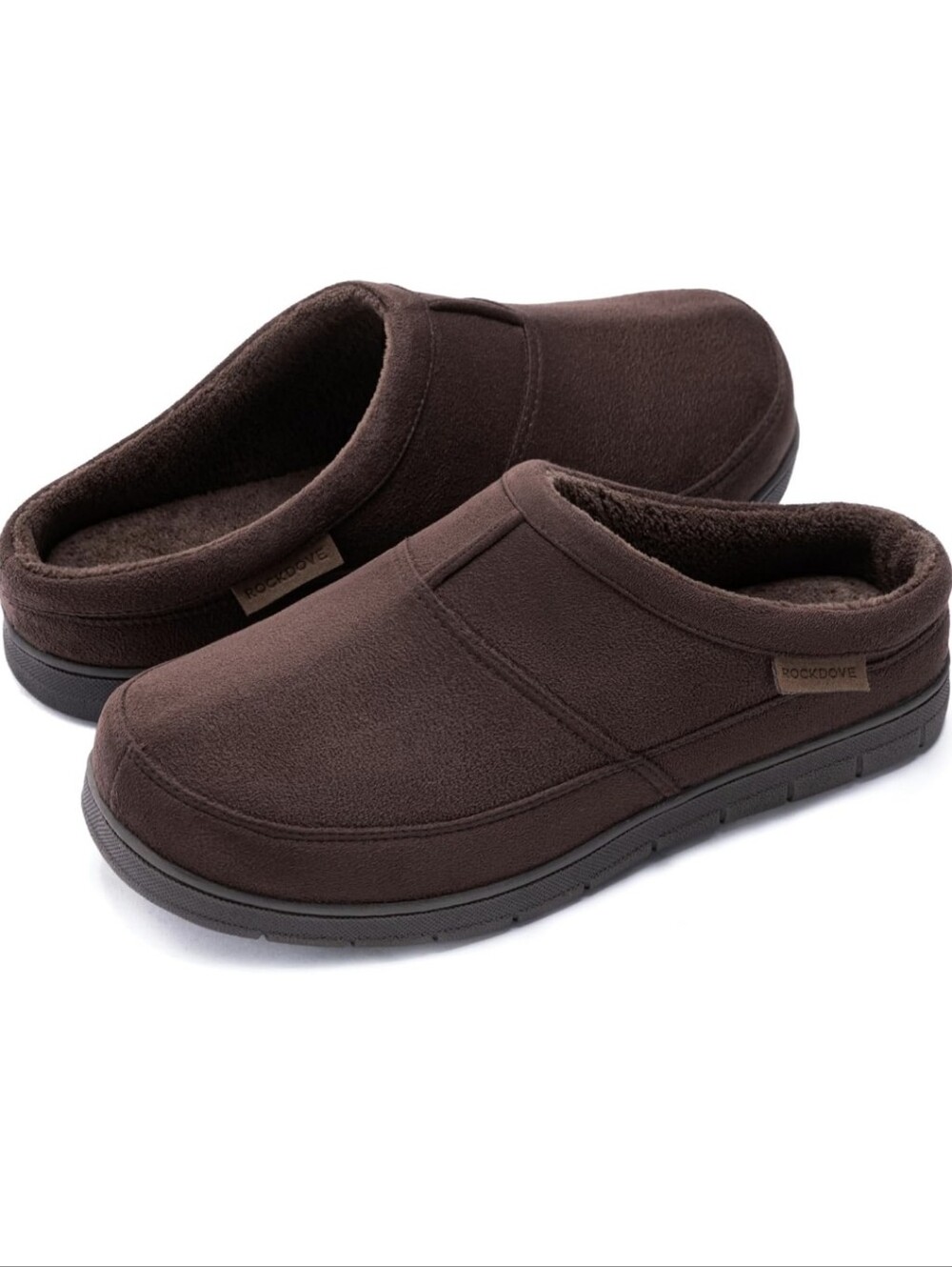 RockDove Men's SoftStride Faux Suede Memory Foam House Slipper Large